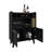 40" Bar Cabinet With Six Bottle , Two Double Door Cabinets, Four Shelves, Dark , Space Solution High Home Decoration