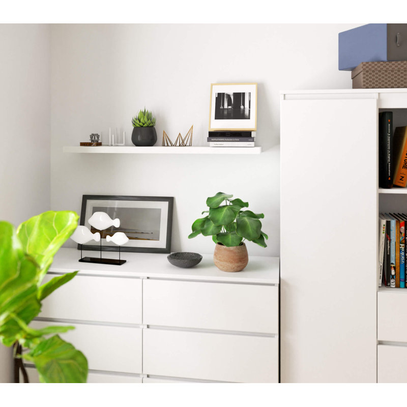 Rosemin Floating Shelf, 3.2cm H x 100cm W x 20cm D