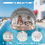 Flotteur de bronzage 73 po avec auvent rétractable et amovible SPF50 + blanc