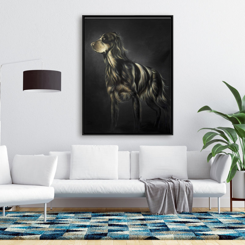 Picard Spaniel Print On Canvas