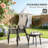 Outdoor Chairs Set of 4,Stackable Chairs-2013295934