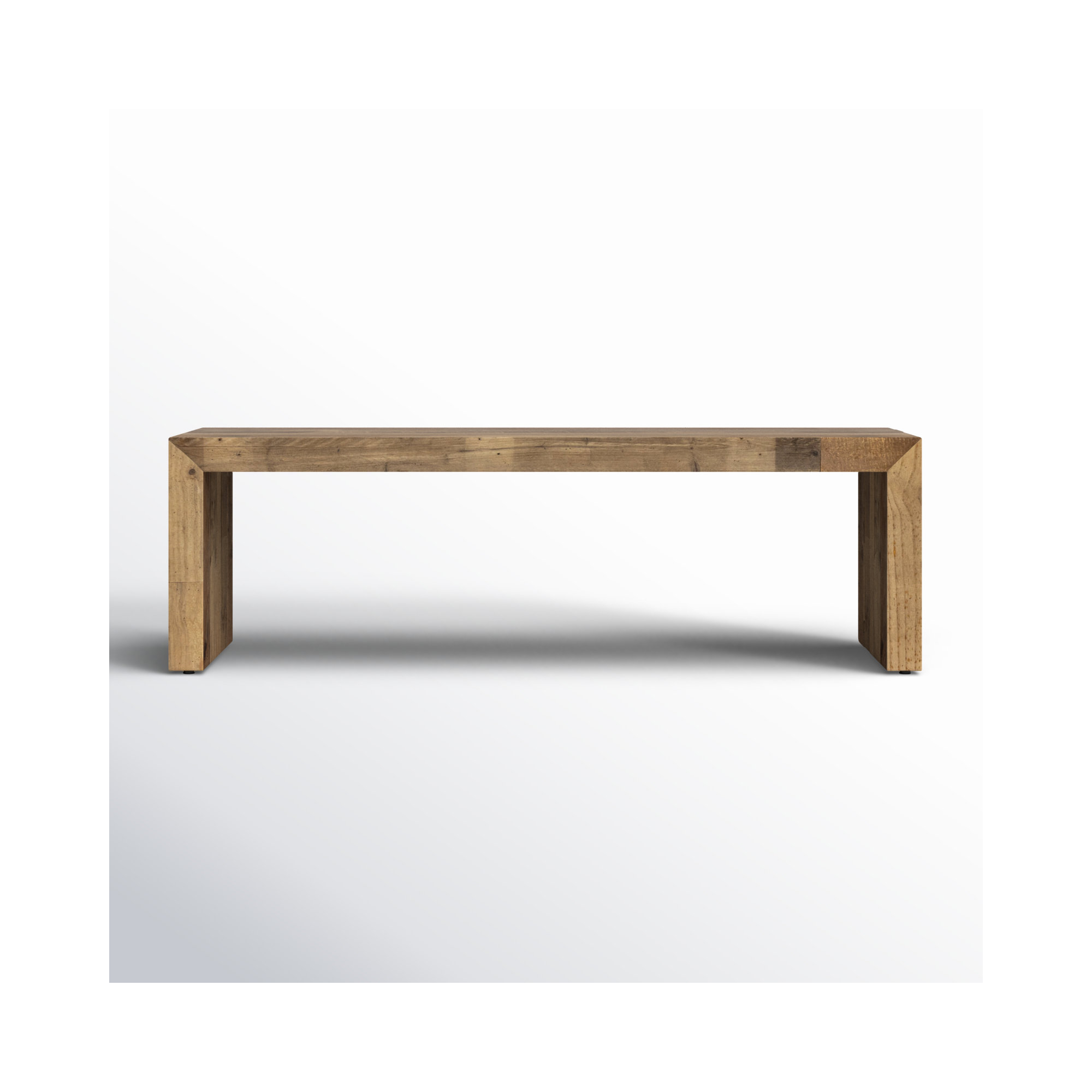 Adene Bench, Brown, 18" H x 58" W x 15" D