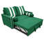Canapé-lit 2 places escamotable avec port de charge USB, dossier réglable à 3 positions, causeuse convertible moderne avec panneaux d'accoudoirs élastiques pour le salon et la chambre d'amis, largeur 68,5 po-129380954