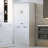 Bathroom Storage Cabinet With Two Laundry Baskets, Storage Cabinet With Doors And Drawer For Home-814158817