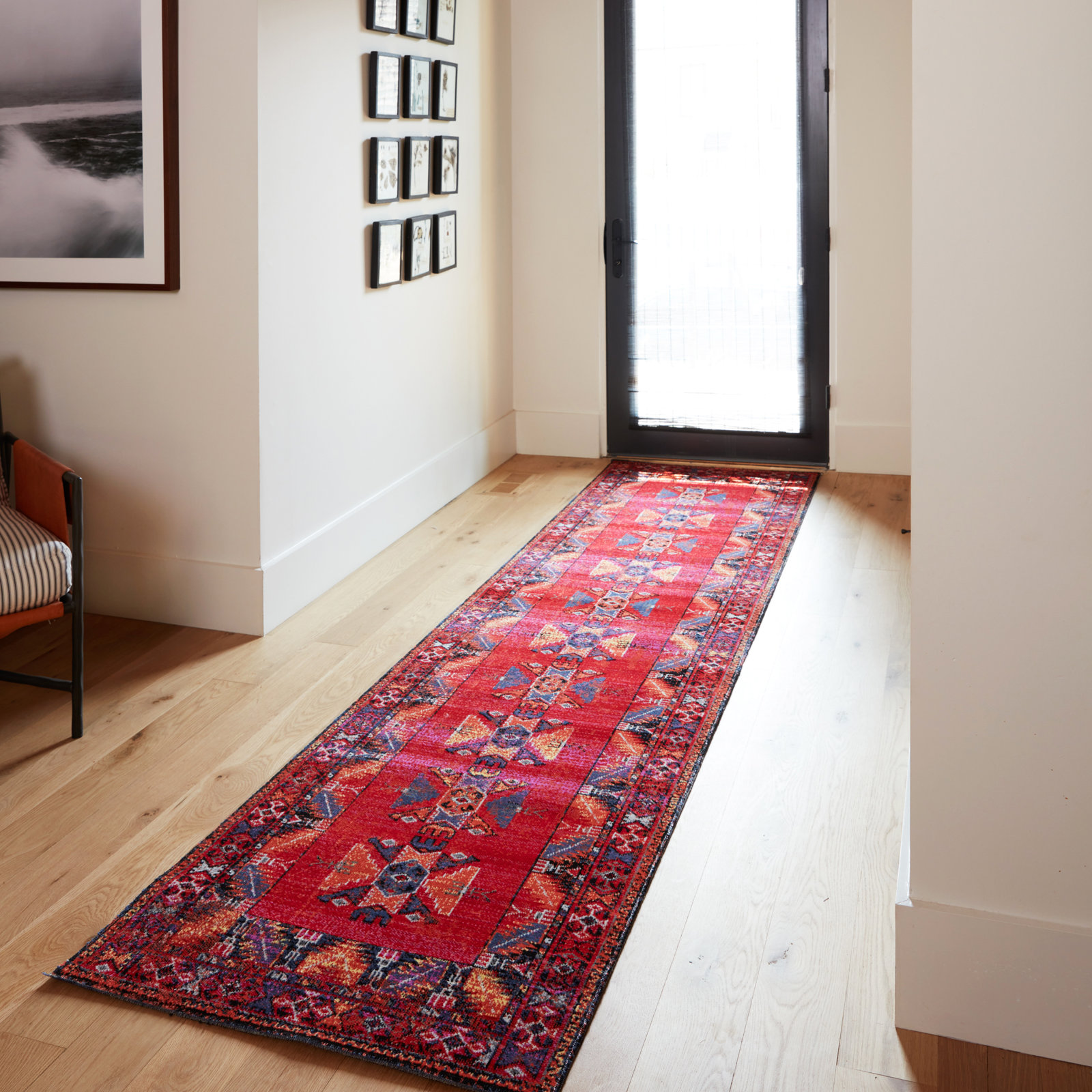 Halstead Multi Moroccan Outdoor Rug, Runner 2'6" x 8'