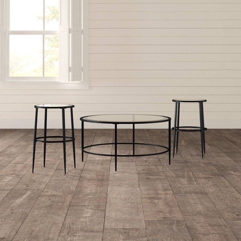 Ensemble de tables basses 3 pièces Ovadia, Noir