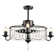 Kassee 19.68'' Black Crystal Chandelier Ceiling Fan with Light Kit and Remote