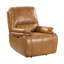 Fauteuil inclinable électrique en cuir véritable Carrina-216108347