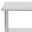 Table de préparation en acier inoxydable de 24 x 48 pouces en acier inoxydable, table en métal de cuisine commerciale pour l'entrepôt de garage de restaurant