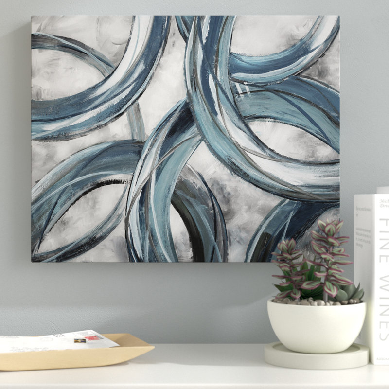 « Ring Around », art graphique encadré flottant, H 30 po x l 40 po, Toile tendue, Sans cadre
