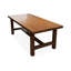 Bureau rectangulaire en bois massif brun clair-576073435