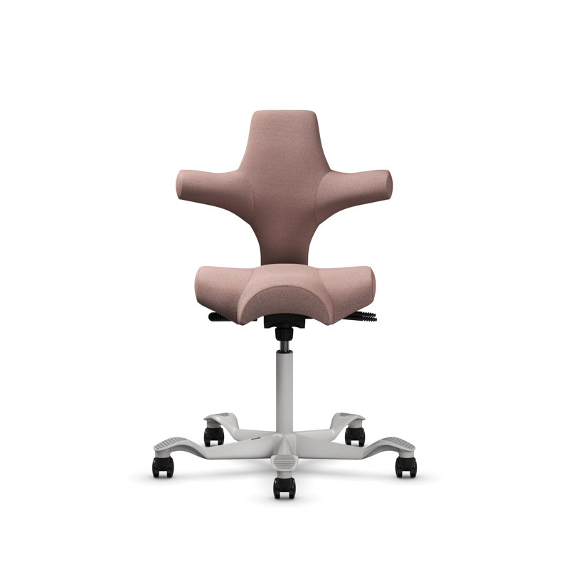 Chaise à hauteur standard réglable HœG Capisco, Argent argent, Standard, Burnt Red