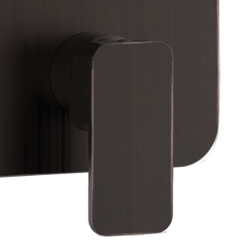 Tru-Temp Pressure Balanced Mixing Valve with Two Way Diverter Square Trim, Oil-Rubbed Bronze