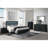 Modern Black 5 - Drawer Chest With Silver Handles
