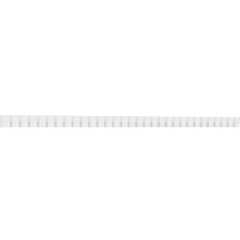 Garniture de bloc dentelé en PVC de qualité architecturale H 3 po x P 1 po x L 93 po Wilson, H 3 po x l 93 po x P 1 po