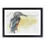 Blue Kingfisher in Abstract - Picture Frame Drawing Print-55687149-55687150