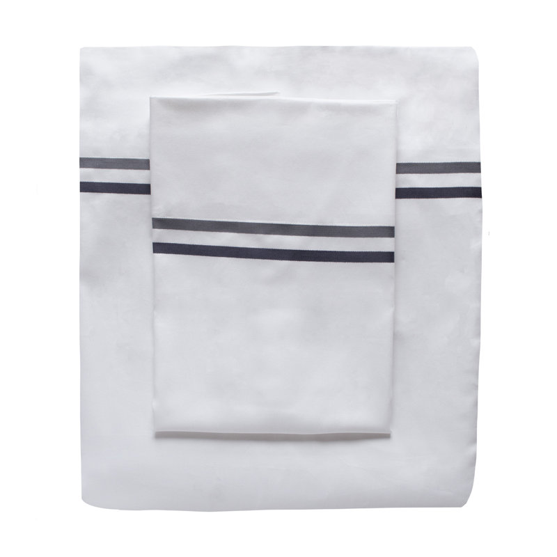 The Met X Ann Gish 100% Cotton Sheet Set, Blue/Indigo, King Sheet Set