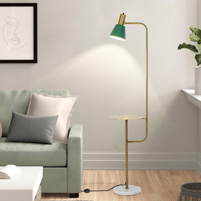 Lampe sur pied moderne avec table