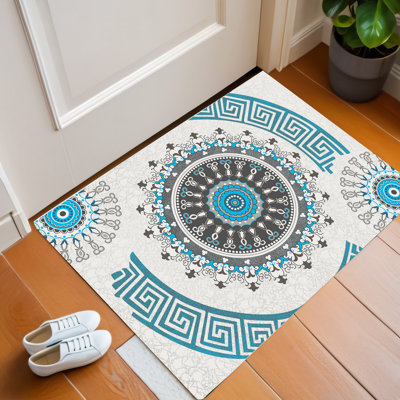 Tapis oriental lavable à la machine pour le salon, la chambre à coucher, la salle à manger, l'entrée, le couloir et la cuisine
