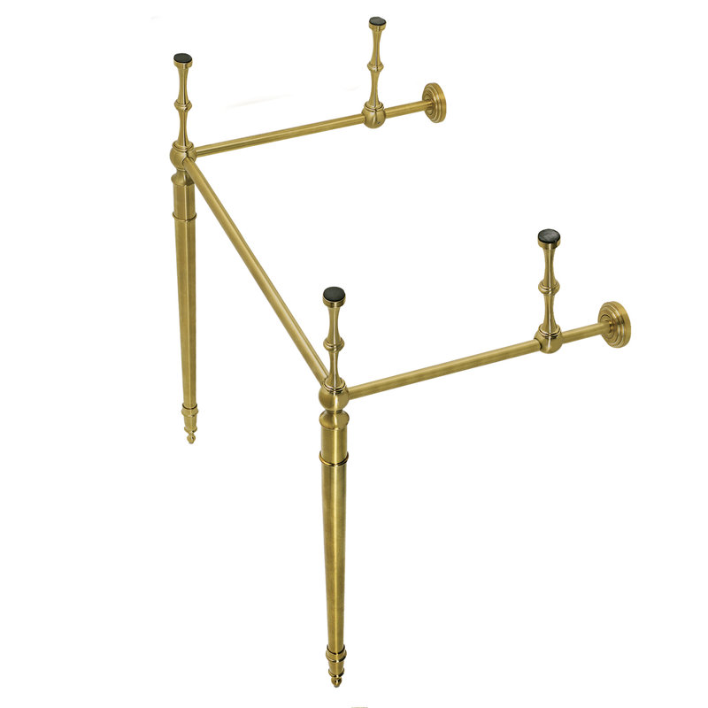 Kingston Brass Edwardian Brass Console Sink Legs, Brushed Brass