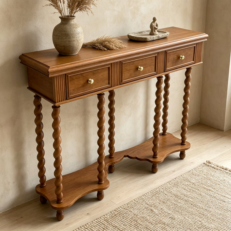 Console à tiroirs Art, 35.43" H x 51.18" W x 13.78" D