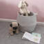 JVL Fabric Decorative Basket