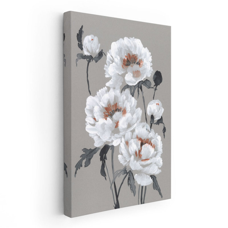 Peony Profusion I - reproduction d'art sur toile, H 30 po x l 20 po