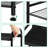 3 - Tier Offset Black Wire Shoe Rack