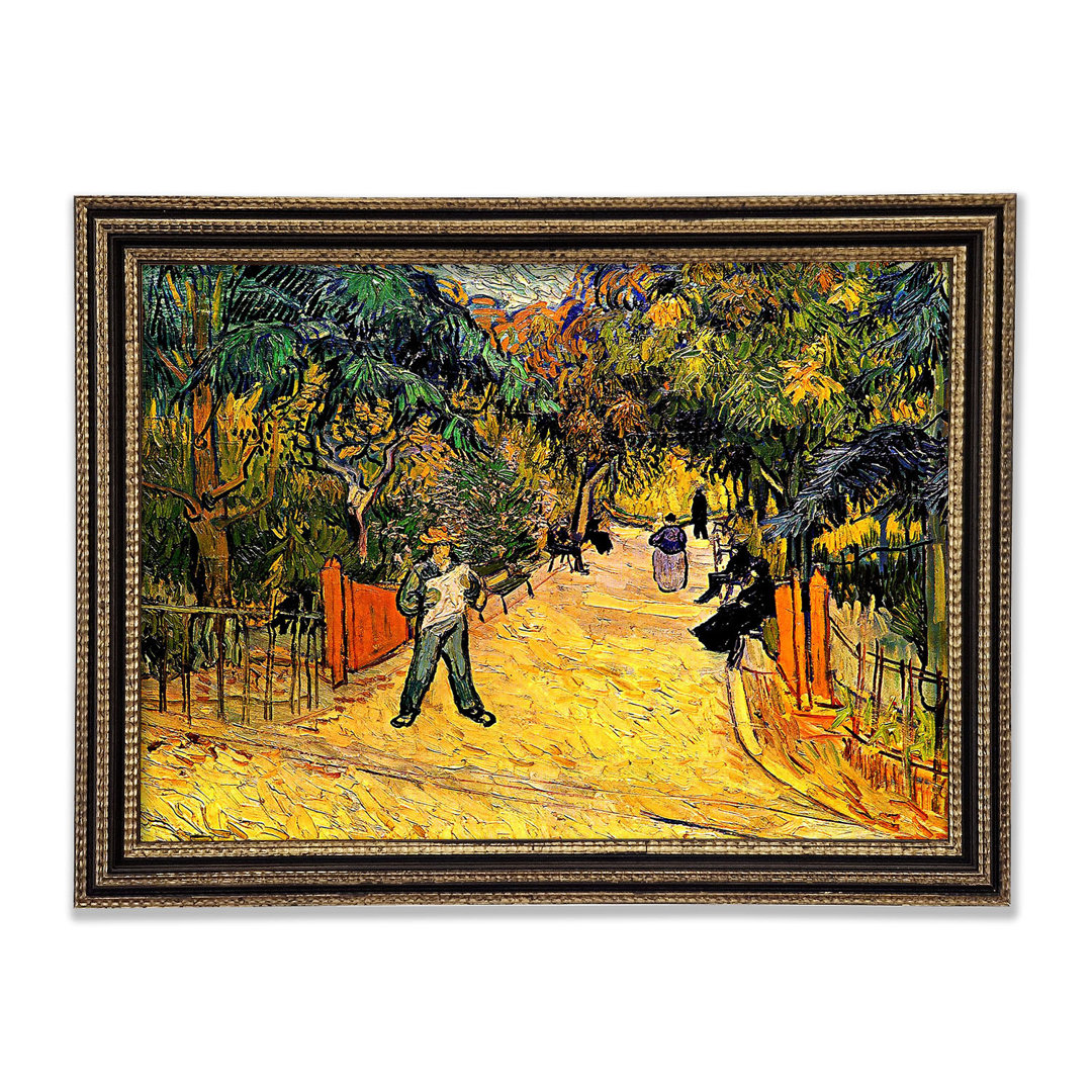 Van Gogh Eingang zum öffentlichen Park in Arles - Einzelne Bilderrahmen Kunstdrucke