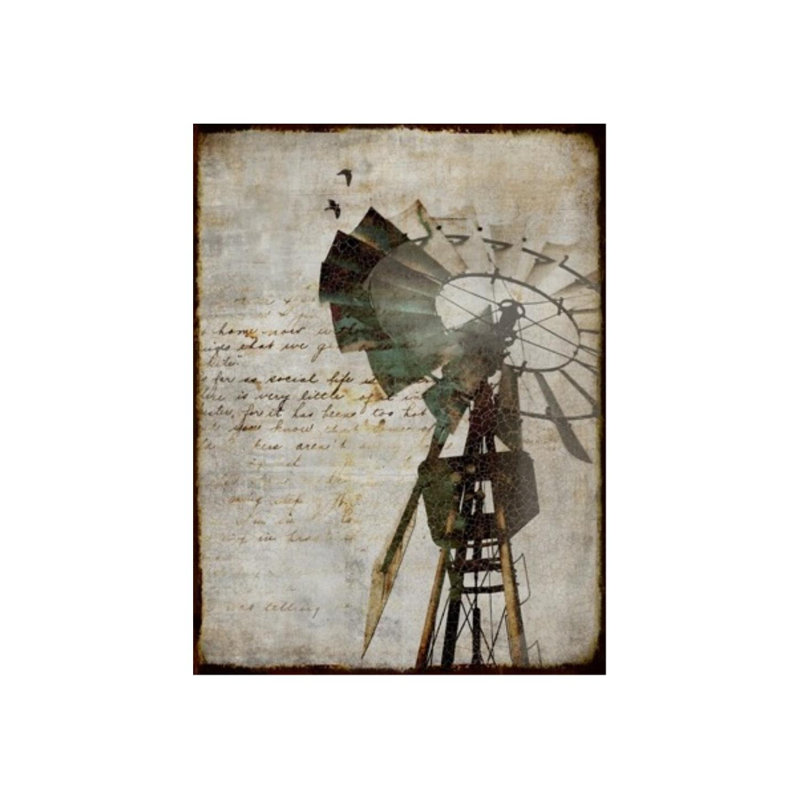«Wind Power II» par Sofia Fox - impression, Extérieur, H 32 po x l 24 po x P 1,5 po