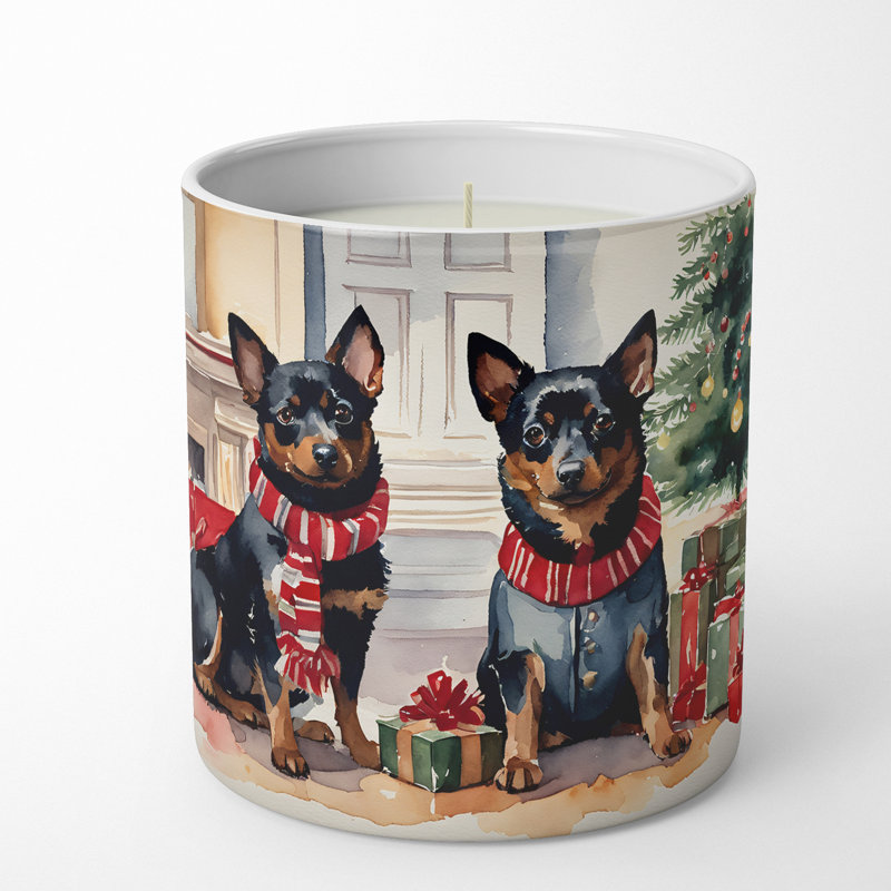 Christmas Tree Scented Tumbler Candle with Ceramic Holder