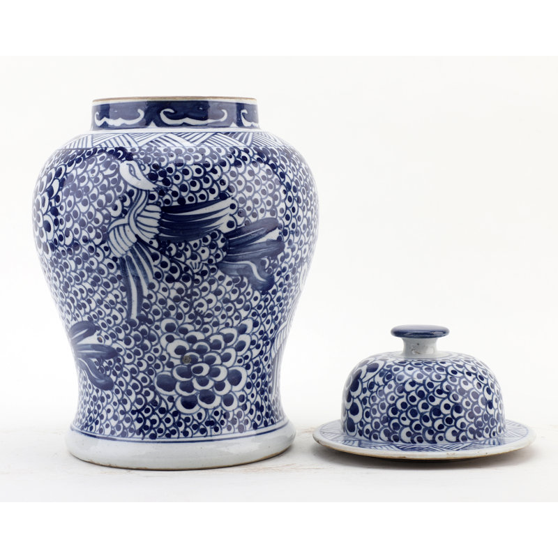 Handmade Porcelain China Ginger Jar