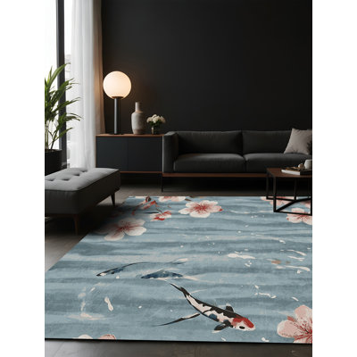 Tapis gris soyeux et moelleux