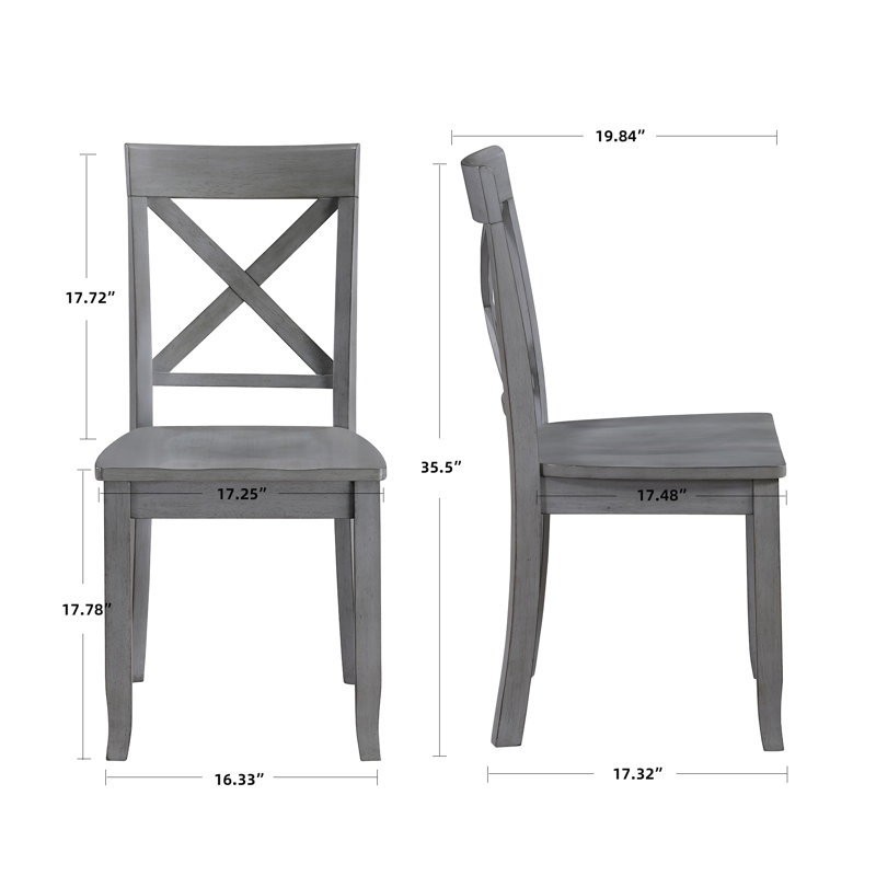 Chaises de salle à manger Bronxton, Gris, 6