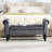 48'' W Upholstered Flip Top Tufted Storage Bench With Rolled Arm And Solid Wood Legs-123546423