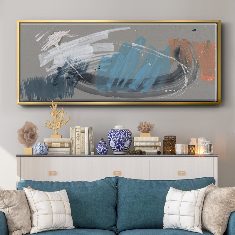 Whimsical Marks I- Framed Canvas