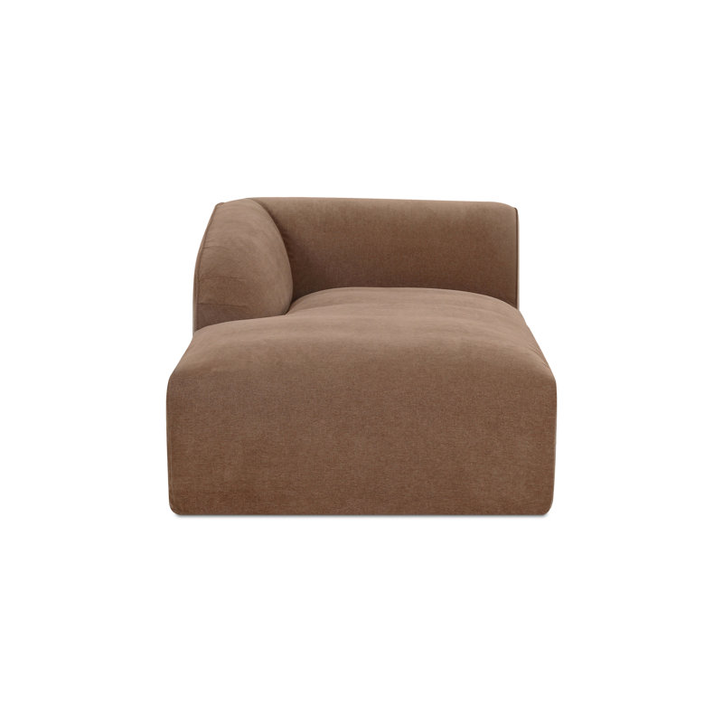 Chaise avec accoudoir à gauche Wilde,  Latte Loft, toile 