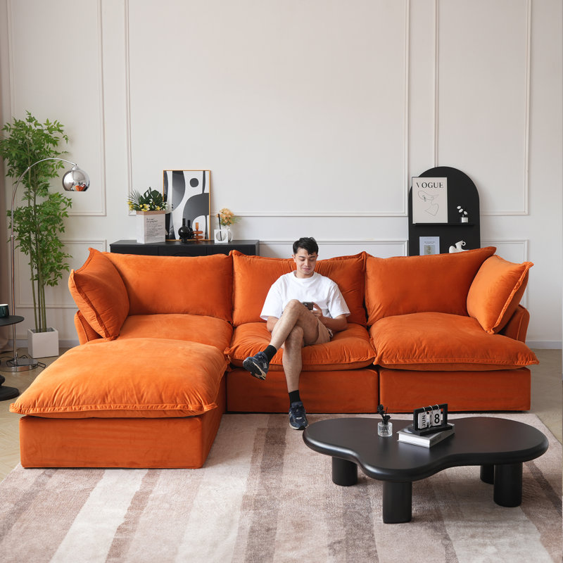Anuthy 4 - Piece Slipcovered Sectional