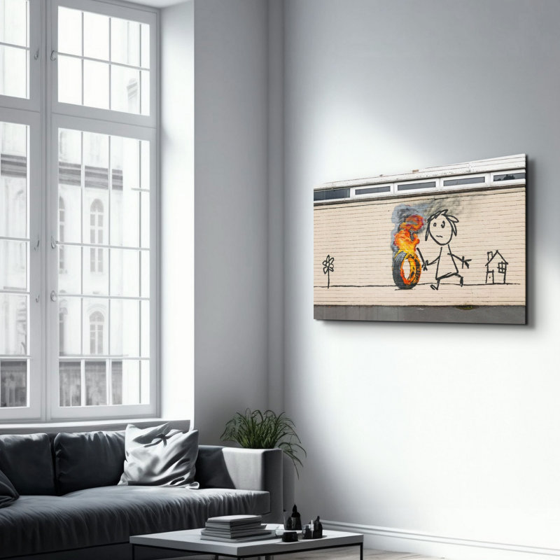 Elegant Tempered Glass Wall Art Painting | 100% Tempered Glass, Thickness: 0.16 inches | UV Printed for Vibrant Colors & Durability | Perfect for Home Decor & Modern Aesthetics