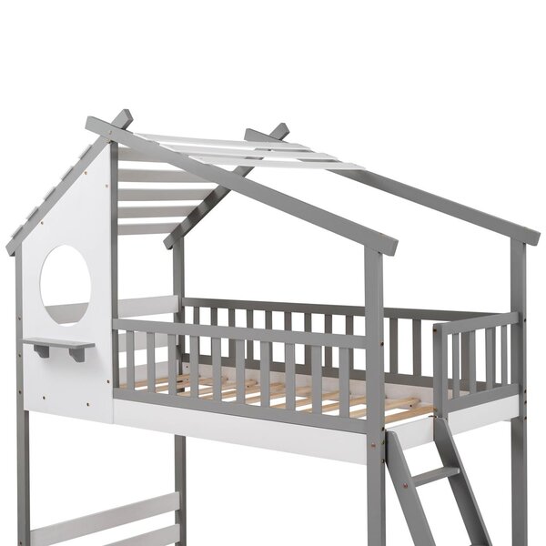 Viv + Rae Dimarco Kids Twin Over Twin Bunk Bed & Reviews | Wayfair