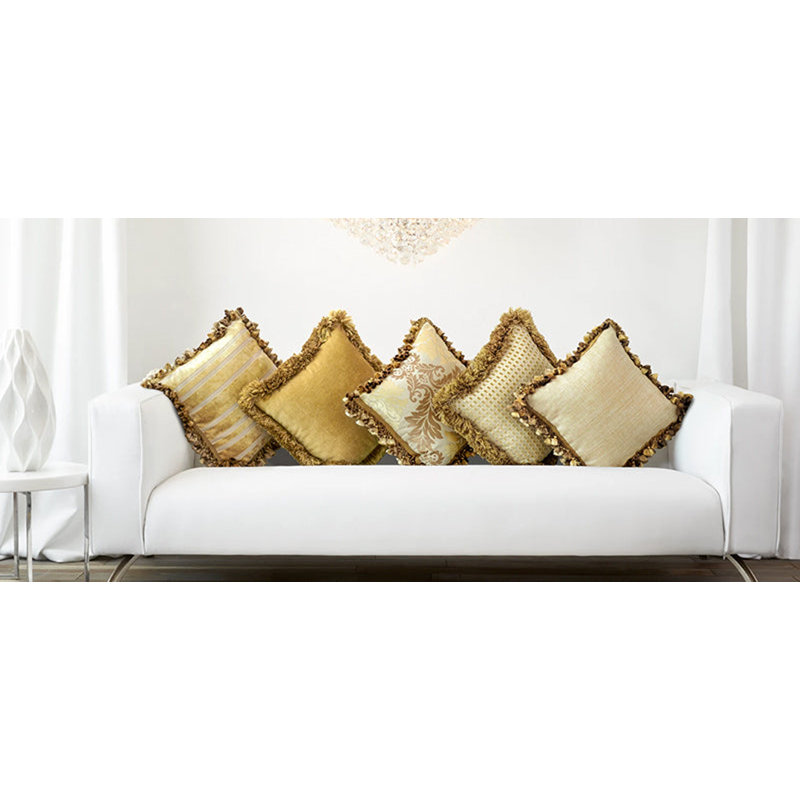 Polyester Throw Square Pillow Cover & Insert