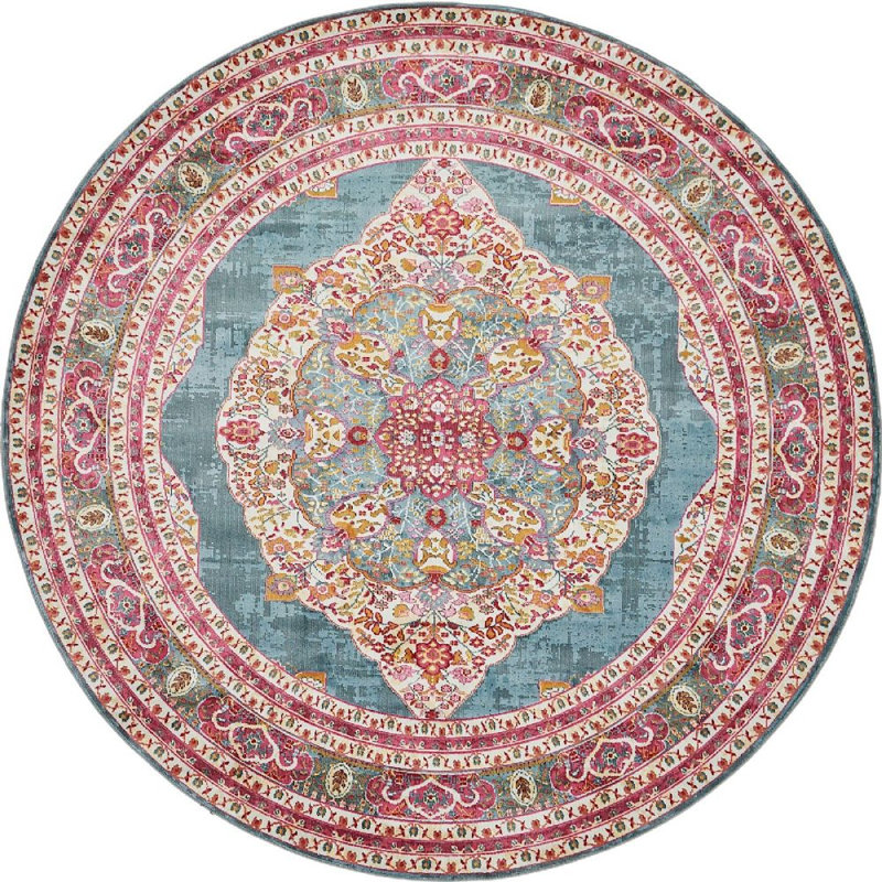 Paren Oriental Indoor Rug, Round 5'5"