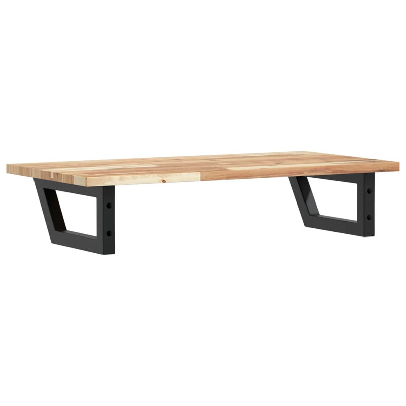 Bracket Shelf, Brown/Black, 2cm H x 80cm W x 40cm D
