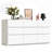 9 Drawer 63" Wide Dresser for Bedroom, White Wooden Large Chest of Drawers Organizer with Sturdy Metal Handle, Modern TV Stand Dresser for Living Room Office, Hallway, Ball Bearing Slide-549189726