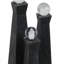 Sagebrook Home 3-Pieces Liege Black Quartz Resin Bottles