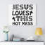 This Hot Mess - Wrapped Canvas Print-1551256578