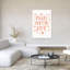 Joyful Hearts Romantic Whimsical Abstract Landscape Nature Wall Art Print by Treechild - Wrapped Canvas Print-134813307