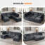 Canapé modulaire en forme de U de 128 po avec rangement sous le siège, canapé-lit moderne et confortable Comfy-580832425