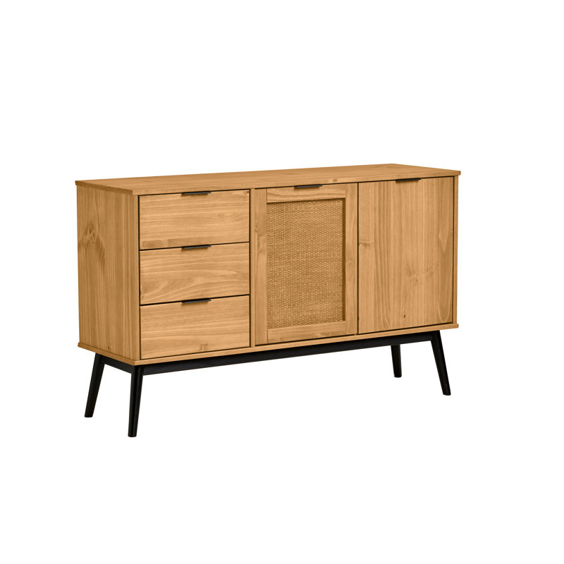 Downers Solid Wood 130cm W 3 - Drawer Chest of Drawers