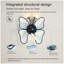 Ventilateur de plafond 19,7 pouces avec lumières avec télécommande de style moderne papillon, noir, ventilateur pour chambre à coucher, salon, minuterie, silencieux, préféré des enfants